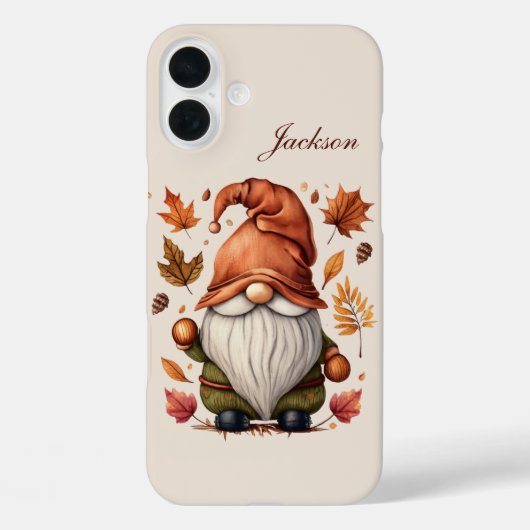 Saisonaler Gnom Name hinzufügen Case-Mate iPhone Hülle (Rückseite)