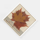 Saisonaler Herbstausgang Erntedank Serviette (Ecke)