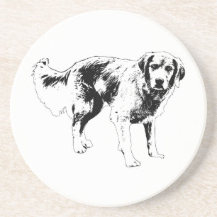 Saisonaler Hunde-Kontur-Untersetzer Getränkeuntersetzer