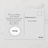 Saisonaler Kunde Postkarte (Rückseite)