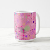 Saisonaler Obstsalat: Abstrakte Malerei Kaffeetasse (VorderseiteRechts)