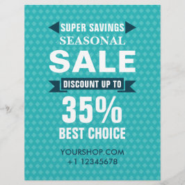 Saisonaler Rabattladen Flyer