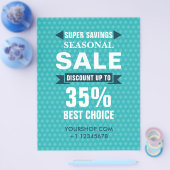 Saisonaler Rabattladen Flyer (Einzeln)