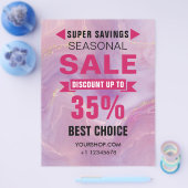 Saisonaler Rabattladen Flyer (Einzeln)