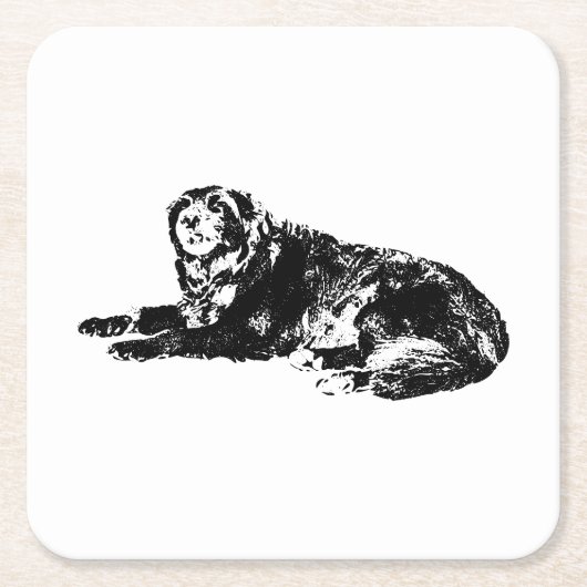 Saisonaler Untersetzer mit Silhouetten für Hunde (Vorderseite)