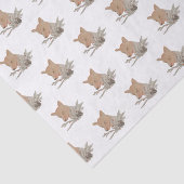 Saisonaler Waldfuchs Seidenpapier (Ausschnitt)