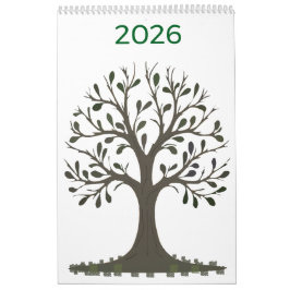 🌿 Saisonaler Wandkalender - ändere das Jahr