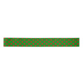 Saisonaler Winter Green Red Polka Dot Satinband (Vorderseite)