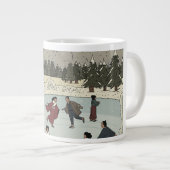 Saisonales Eislaufen Jumbo-Tasse (Vorderseite Rechts)