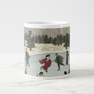 Saisonales Eislaufen Jumbo-Tasse
