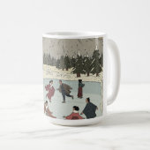Saisonales Eislaufen Kaffeetasse (VorderseiteRechts)