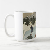 Saisonales Eislaufen Kaffeetasse (Links)