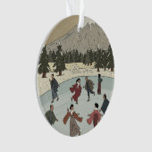 Saisonales Eislaufen Ornament (Vorderseite)