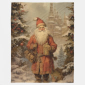 Saisonales Storybook Weihnachtsfest Fleecedecke (Vorderseite)