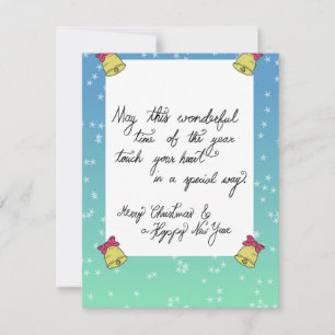 Saisonangebot Flat Holiday Card Feiertagskarte