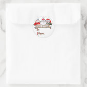 Saisonaufkleber Runder Aufkleber (Tasche)