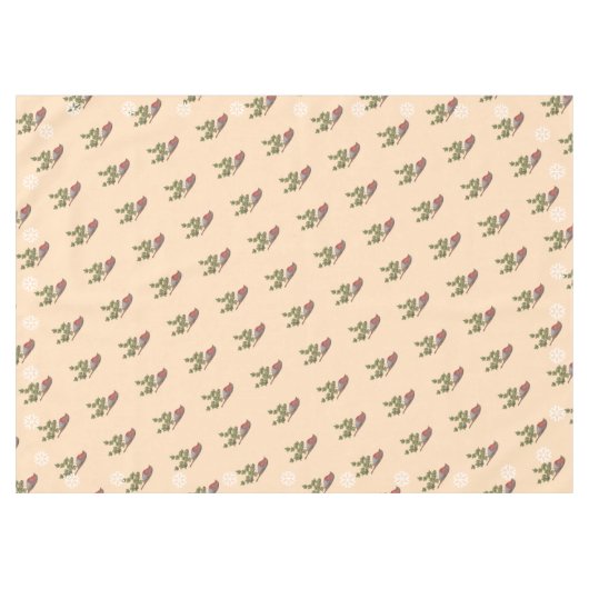 Saisondesign mit Efeu-Blättern und Weihnachtsrobin Tischdecke (Vorderseite (Horizontal))