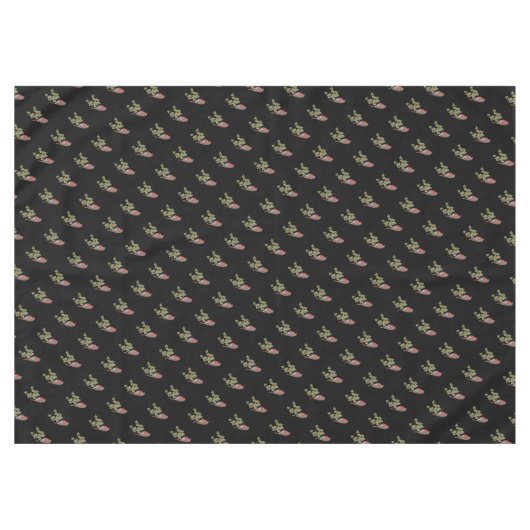 Saisondesign mit Efeu-Blättern und Weihnachtsrobin Tischdecke (Vorderseite (Horizontal))