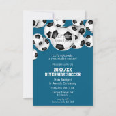 Saisonende Fußballpreise JEDE Farbe Einladung (Vorderseite)