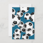 Saisonende Fußballpreise JEDE Farbe Einladung (Rückseite)