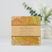 Saisonfarbeinladung Einladung (Stehend Vorderseite)