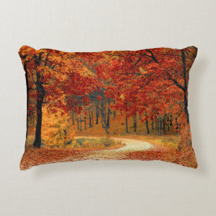Saisonfarben des Herbstes Dekokissen