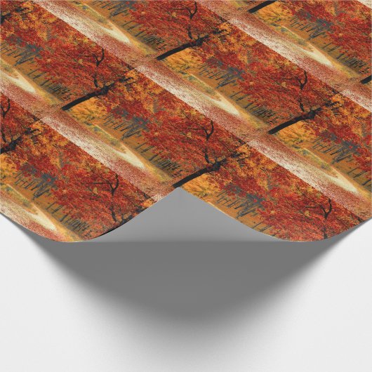Saisonfarben des Herbstes Geschenkpapier (Ecke)