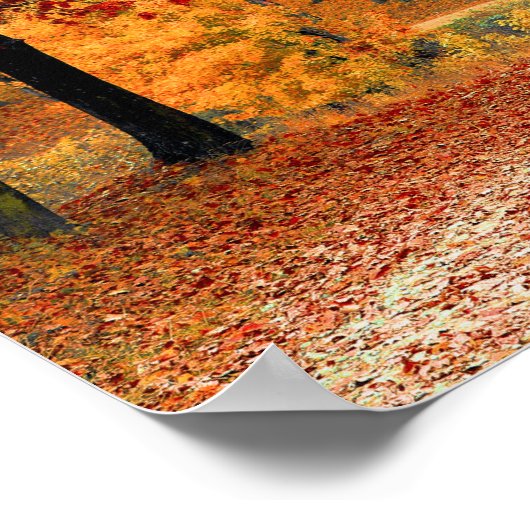 Saisonfarben des Herbstes Poster (Ecke)