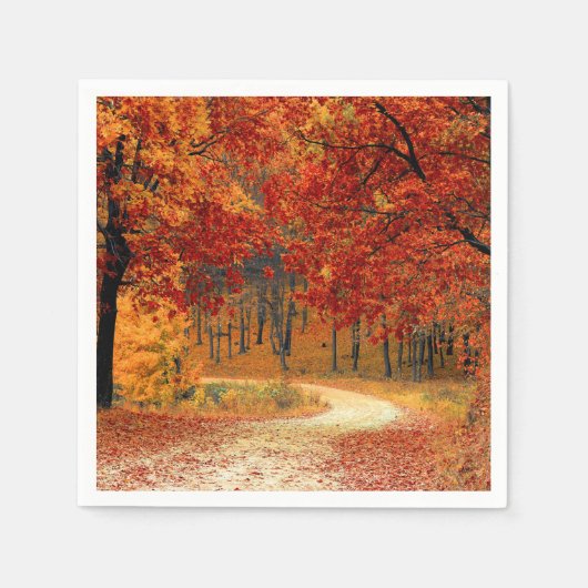 Saisonfarben des Herbstes Serviette (Vorderseite)