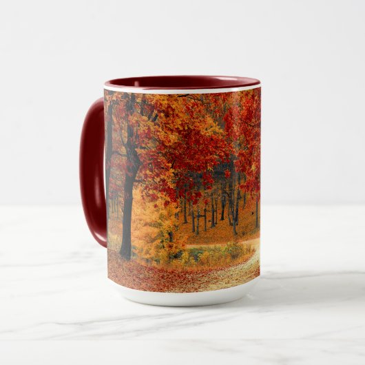 Saisonfarben des Herbstes Tasse (Vorderseite Links)