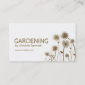 Saisongärtner für Frühlings- und Herbstreinigung Visitenkarte (Vorderseite)