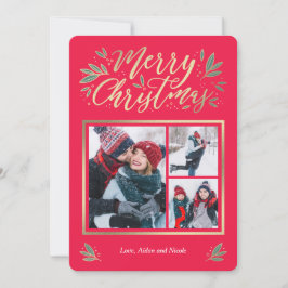 Saisonglühen 3 Foto Weihnachtskarte Feiertagskarte