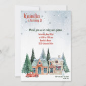 Saisongrüße Bloom Geburtstagseinladung Einladung (Vorderseite)