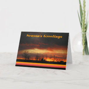 Saisongrüße Sonnenuntergang Natur arizona Landscha Feiertagskarte