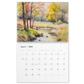 Saisonkalender 2026 | Wasserfarbe Kalender (Mär 2026)