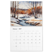 Saisonkalender 2026 | Wasserfarbe Kalender (Feb 2027)