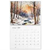 Saisonkalender 2026 | Wasserfarbe Kalender (Jan 2027)