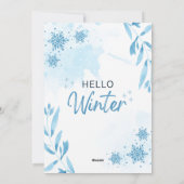 Saisonkarten Feiertagskarte (Rückseite)