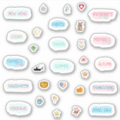 Saisonplaner und Bullet Journal Aufkleber (Vorderseite)