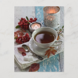 Saisonromantische Herbstbeeren leben Postkarte