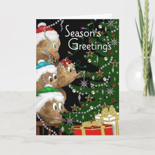 SAISON'S GREETINGS - POTATO FAMILY Collection Feiertagskarte (Vorderseite)