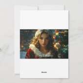 SAISON'S GREETINGS with Mrs. Santa Feiertagskarte (Rückseite)