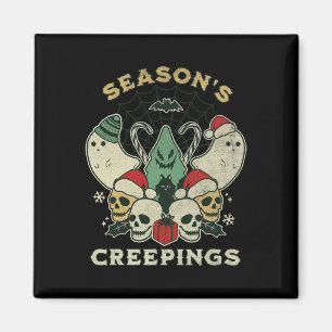 Saisons Kriechspaß Halloween Weihnachten Grafik Magnet