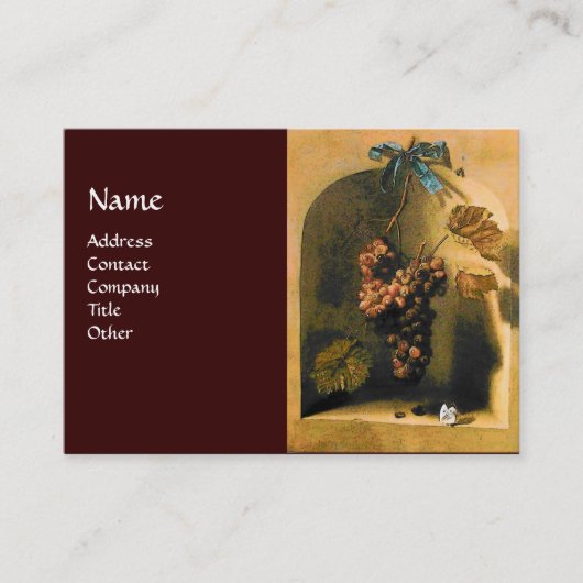 SAISON'S OBITS - WOHLSTAND gelb, braun Visitenkarte (Vorderseite)