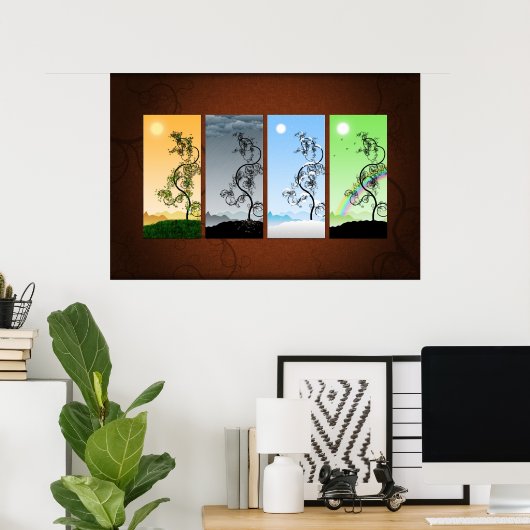 Saisons Poster (Heimbüro)