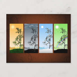 Saisons Postkarte