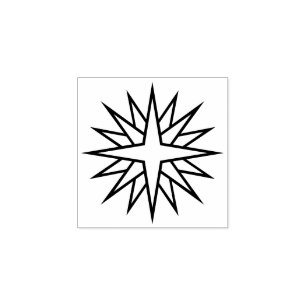 Saisonstern-Dekor-Gummi-Briefmarke Gummistempel