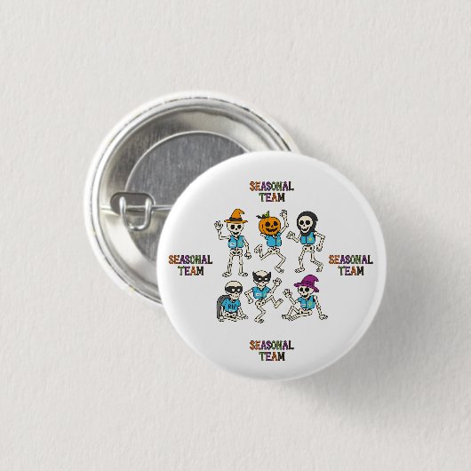 Saisonteam Halloween Button (Vorne & Hinten)
