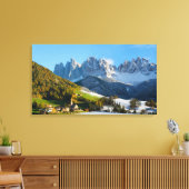 Saisonwechsel in den Dolomiten Leinwanddruck (Insitu (Wohnzimmer))