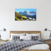 Saisonwechsel in den Dolomiten Leinwanddruck (Insitu (Schlafzimmer))
